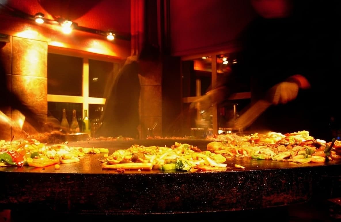 Guests enjoying the buffet spread inside Zumi Buffet